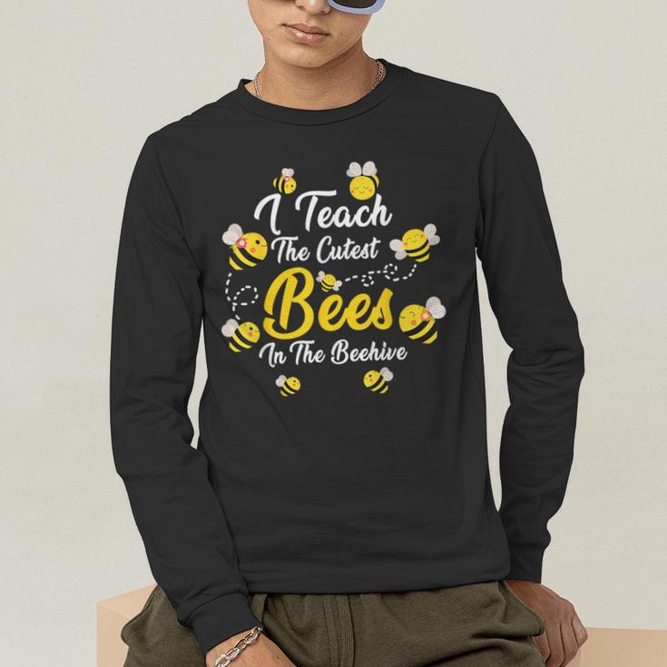 Cute I Teach The Cutest Bees In The Beehive Teacher's Day For Men Women Kids Men's Long Sleeve T-Shirt, funny gift Cute I Teach The Cutest Bees In The Beehive Teacher's Day For Men Women Kids Men's Long Sleeve T-Shirt, funny gift