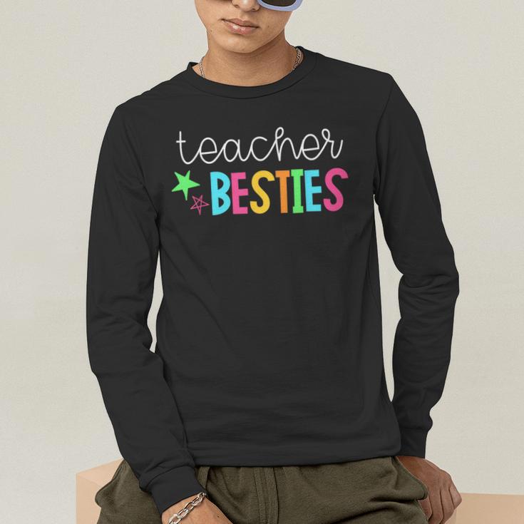 Cute Teacher Shirt Teacher Besties Men's Long Sleeve T-Shirt, funny gift Cute Teacher Shirt Teacher Besties Men's Long Sleeve T-Shirt, funny gift