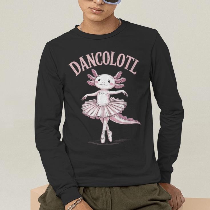Dancolotl Ballerina Axolotl Ballet Dance Teacher Men's Long Sleeve T-Shirt, funny gift Dancolotl Ballerina Axolotl Ballet Dance Teacher Men's Long Sleeve T-Shirt, funny gift