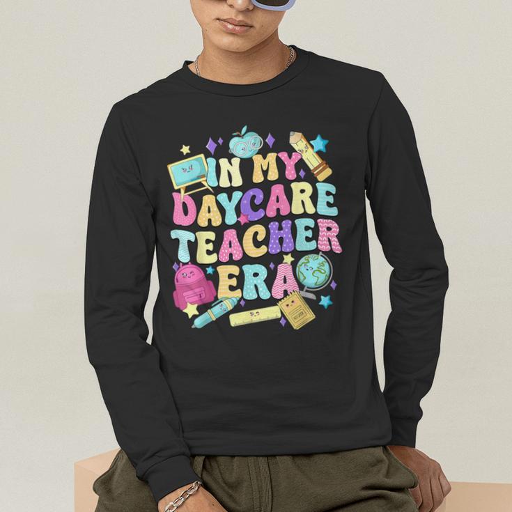 In My Daycare Teacher Era Daycare Provider Kids Men's Long Sleeve T-Shirt, funny gift