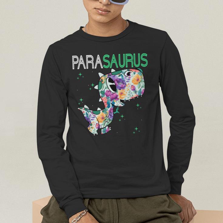 Dino Para Professional Teacher Collection T-Rex Dinosaur Paraeducator Assistant Teacher Men's Long Sleeve T-Shirt, funny gift Dino Para Professional Teacher Collection T-Rex Dinosaur Paraeducator Assistant Teacher Men's Long Sleeve T-Shirt, funny gift