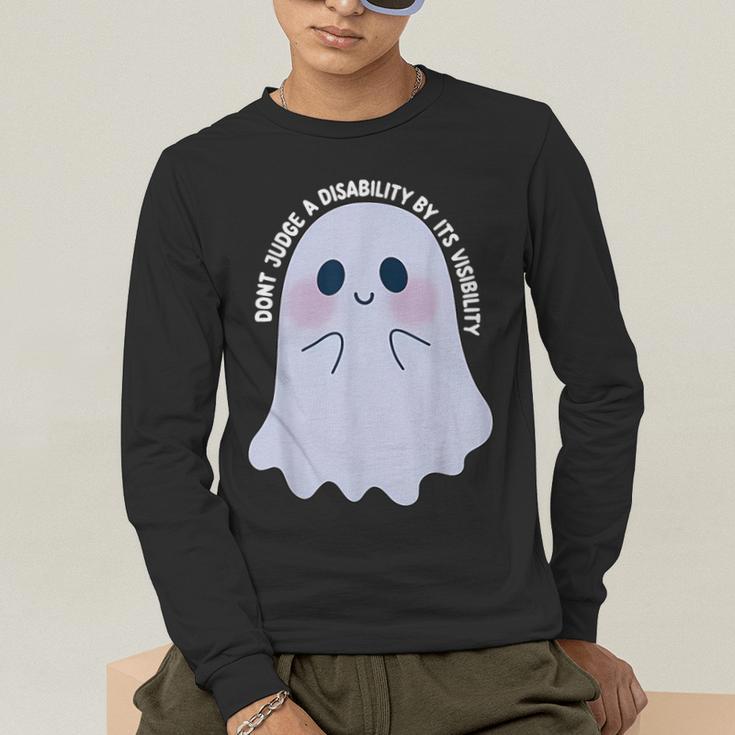 Dont Judge a Disability By Its Visibility Teacher Men's Long Sleeve T-Shirt, funny gift