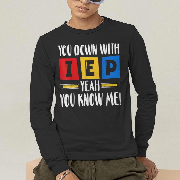 You Down With IEP Yeah You Know Me SPED Teacher Men's Long Sleeve T-Shirt, funny gift You Down With IEP Yeah You Know Me SPED Teacher Men's Long Sleeve T-Shirt, funny gift