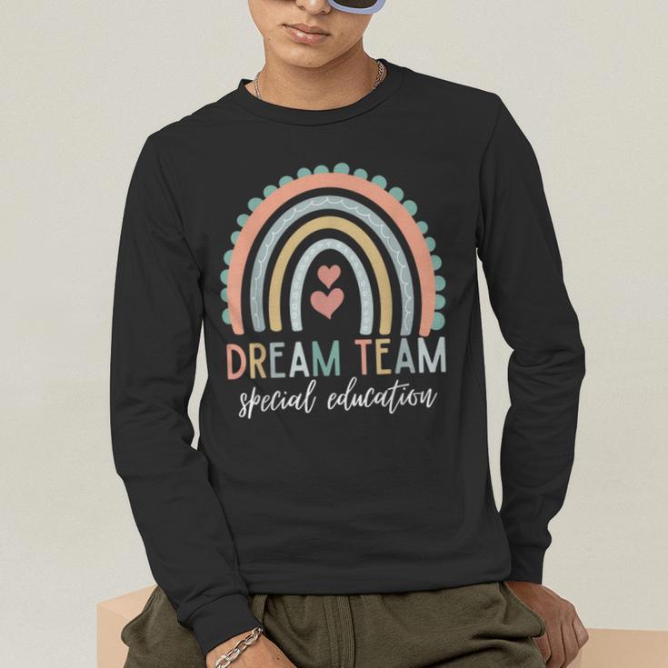 Dream Team Special Education Teacher ED SPED Squad Rainbow Men's Long Sleeve T-Shirt, funny gift Dream Team Special Education Teacher ED SPED Squad Rainbow Men's Long Sleeve T-Shirt, funny gift