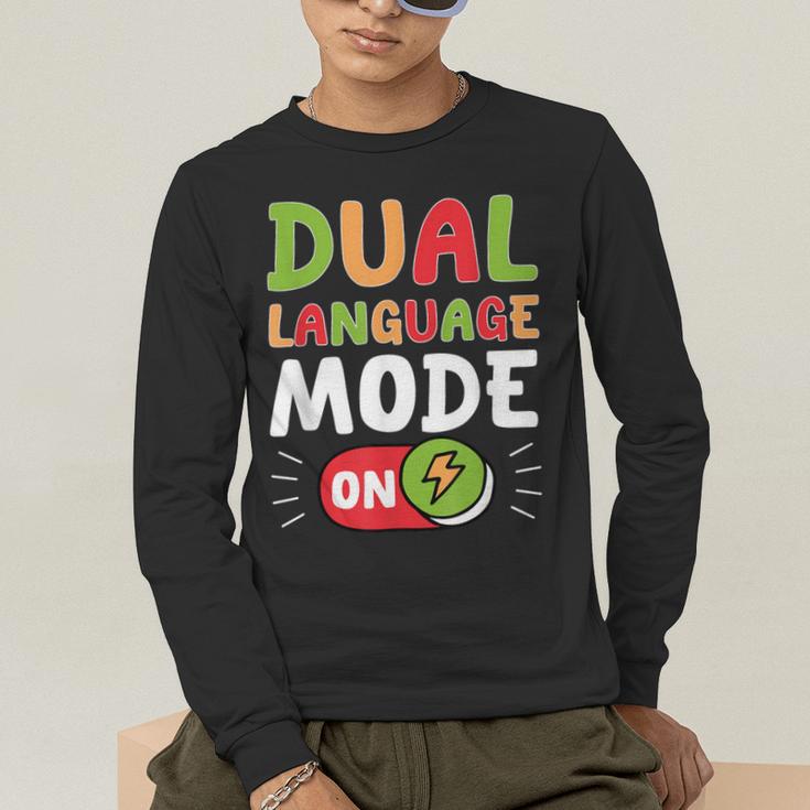 Dual Language Teacher Bilingual Teacher Men's Long Sleeve T-Shirt, funny gift Dual Language Teacher Bilingual Teacher Men's Long Sleeve T-Shirt, funny gift