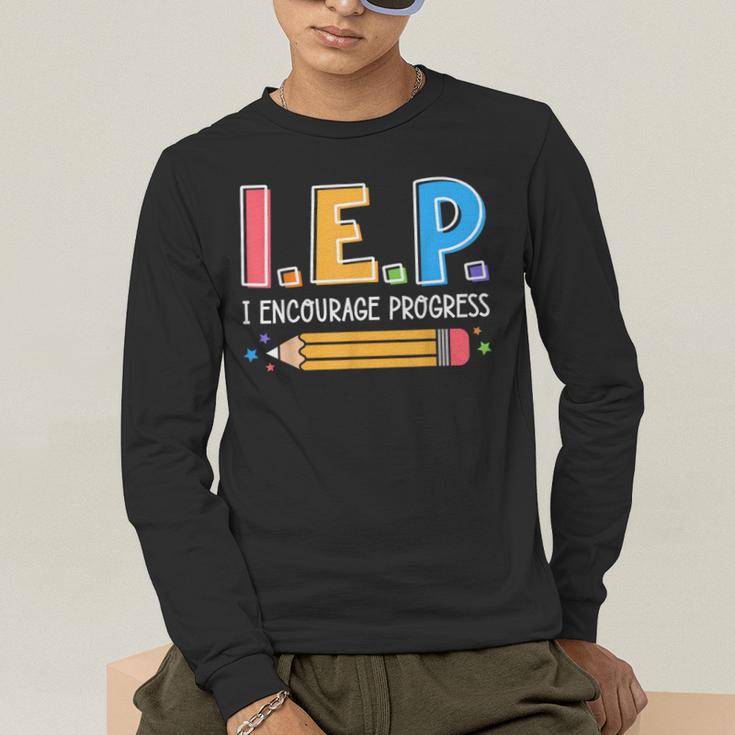 I E P I Encourage Progress Special Education Teacher Men's Long Sleeve T-Shirt, funny gift I E P I Encourage Progress Special Education Teacher Men's Long Sleeve T-Shirt, funny gift