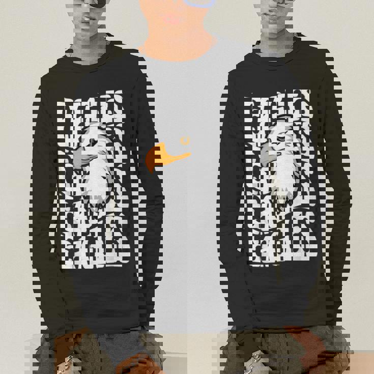 Eagles School Sports Fan Team Spirit Teacher Parent Student Men&#x27;s Long Sleeve T-Shirt, funny gift