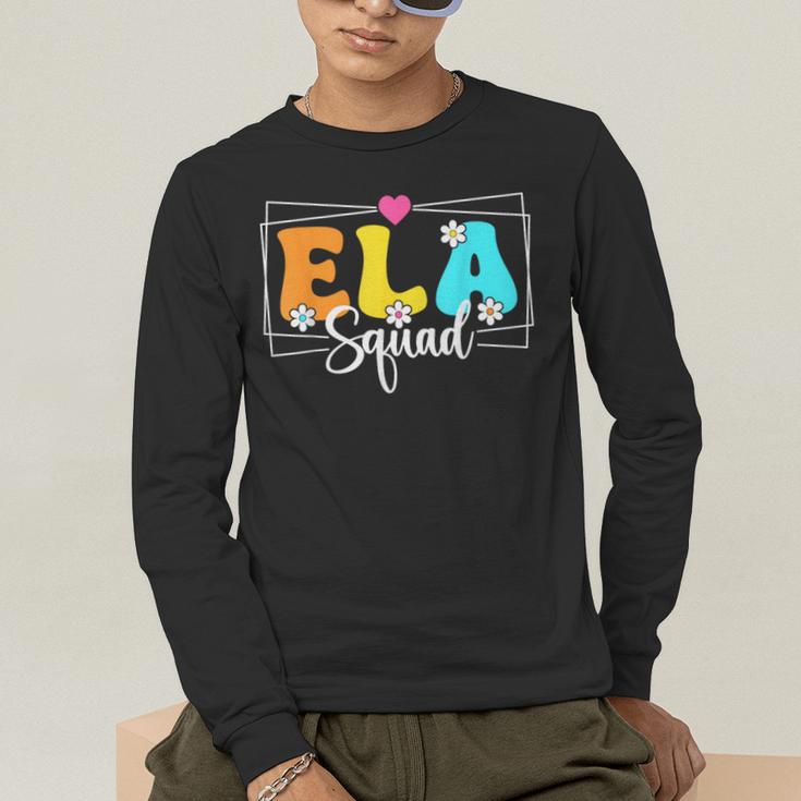 ELA Squad Teacher Back To School English Language Arts Men's Long Sleeve T-Shirt, funny gift ELA Squad Teacher Back To School English Language Arts Men's Long Sleeve T-Shirt, funny gift