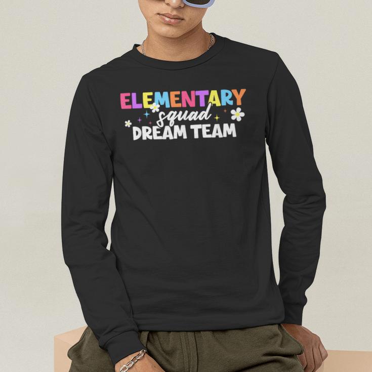 Elementary Squad Dream Team Teacher Student Back To School Men's Long Sleeve T-Shirt, funny gift Elementary Squad Dream Team Teacher Student Back To School Men's Long Sleeve T-Shirt, funny gift