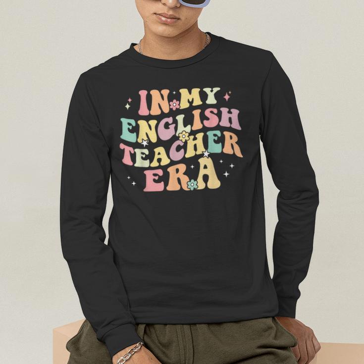In My English Teacher Era Retro Back To School Literature Men Women Men's Long Sleeve T-Shirt, funny gift