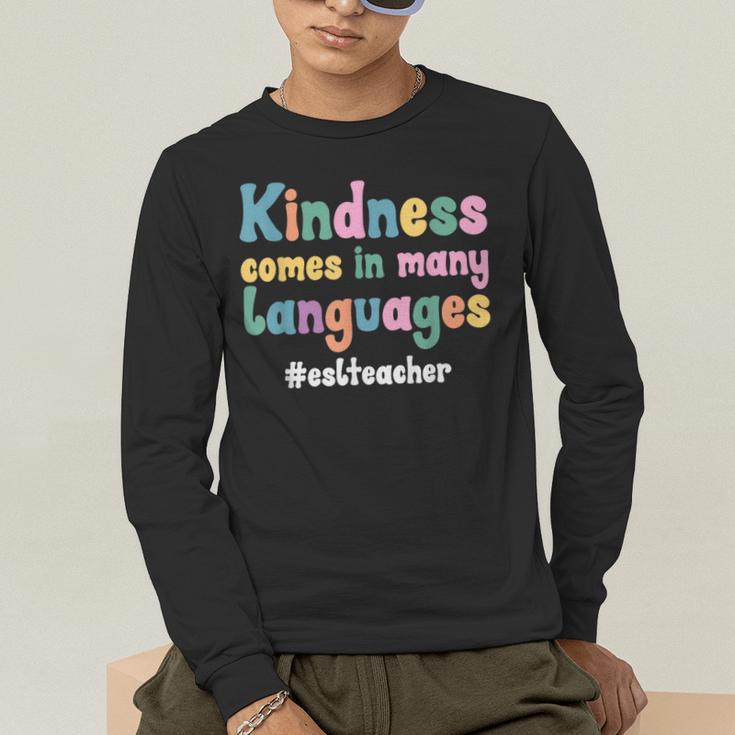 ESL Teacher English As A Second Language Teacher Men's Long Sleeve T-Shirt, funny gift