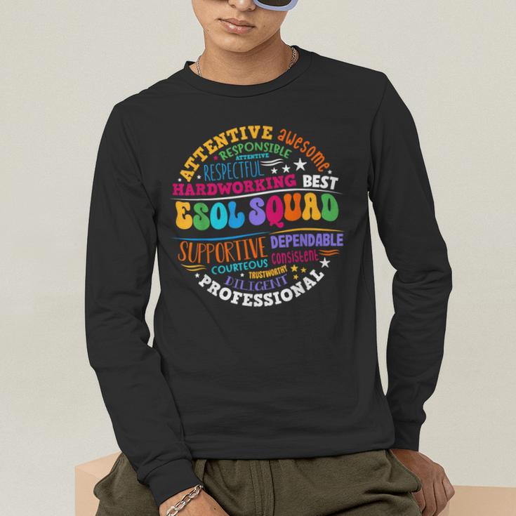 ESOL Squad Teachers And Students Team Back To School Men's Long Sleeve T-Shirt, funny gift ESOL Squad Teachers And Students Team Back To School Men's Long Sleeve T-Shirt, funny gift