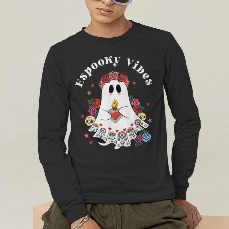 Espooky Vibes Maestra Halloween Spanish Mexican Teacher Men's Long Sleeve T-Shirt, funny gift Espooky Vibes Maestra Halloween Spanish Mexican Teacher Men's Long Sleeve T-Shirt, funny gift