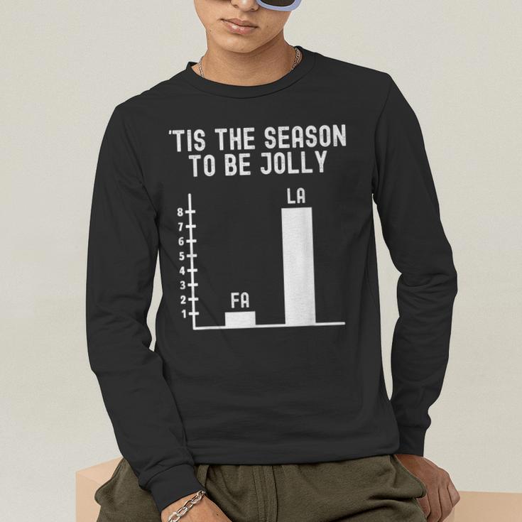 Fa La 8 Math Pun Math Teacher Christmas Men's Long Sleeve T-Shirt, funny gift Fa La 8 Math Pun Math Teacher Christmas Men's Long Sleeve T-Shirt, funny gift