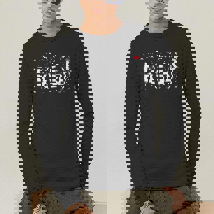 Fa La 8 Shirt Math Teacher Christmas Men&#x27;s Long Sleeve T-Shirt, funny gift