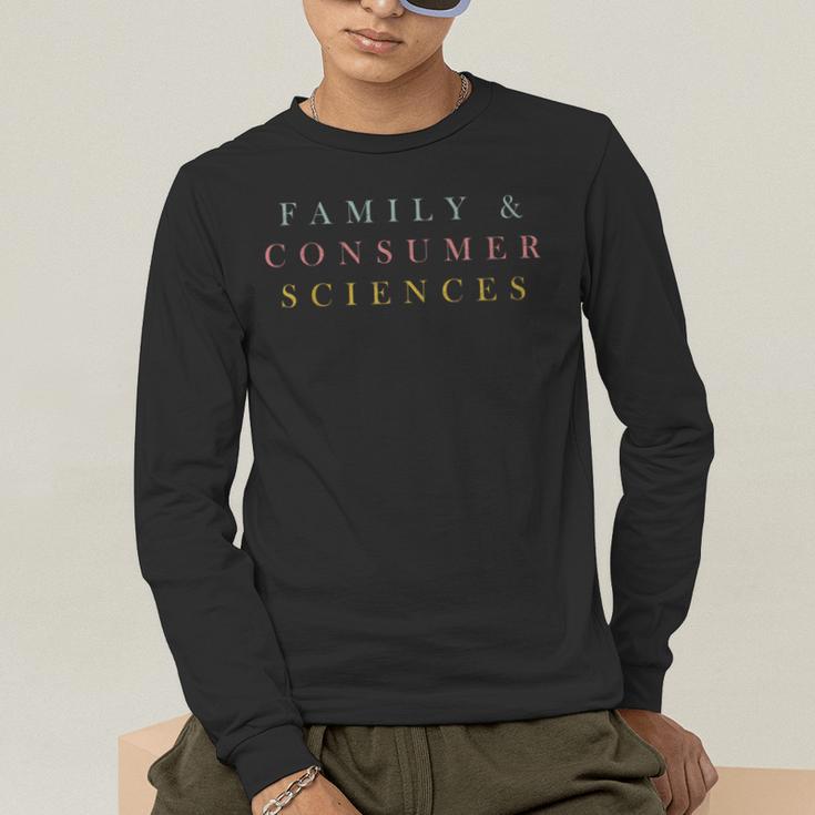 FCS Teacher Family And Consumer Sciences Minimalist Teacher Men's Long Sleeve T-Shirt, funny gift