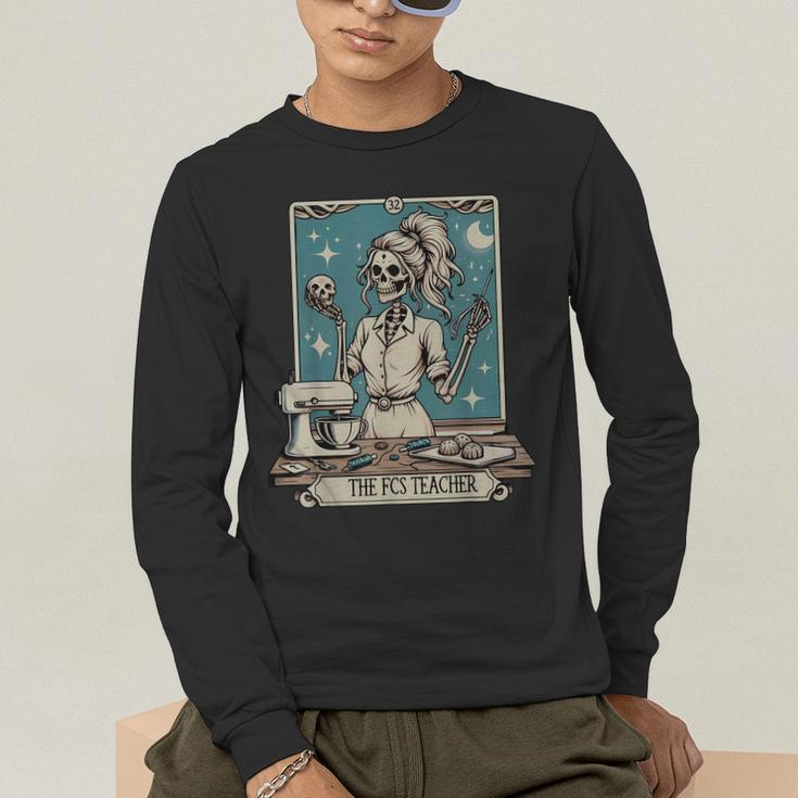 FCS Teacher Skeleton Halloween Family And Consumer Science Men's Long Sleeve T-Shirt, funny gift FCS Teacher Skeleton Halloween Family And Consumer Science Men's Long Sleeve T-Shirt, funny gift