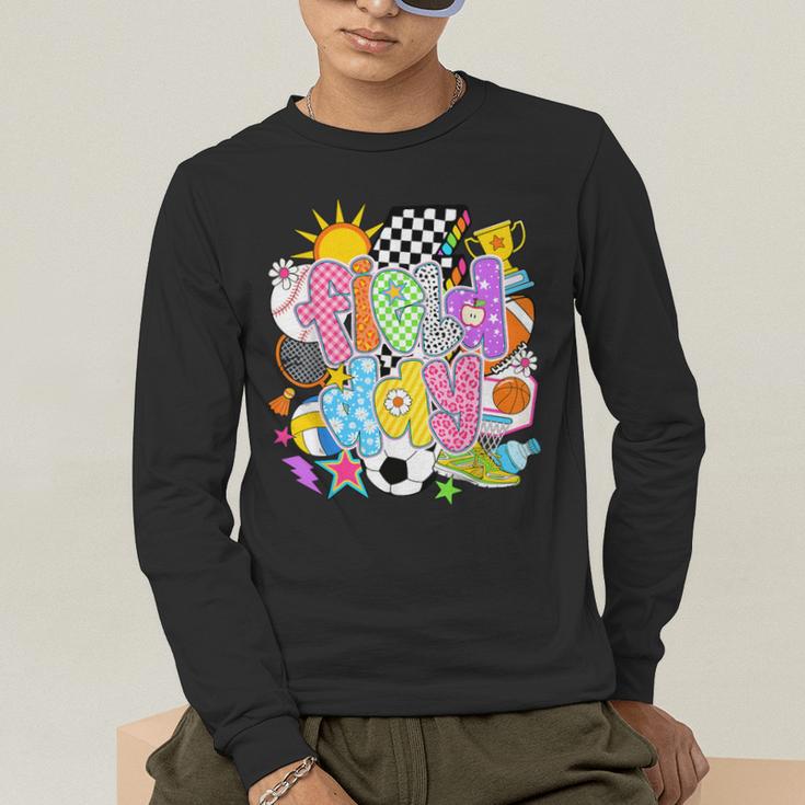 Field Day Fun Day Let The Games Begin Field Trip Teacher Kid Men's Long Sleeve T-Shirt, funny gift Field Day Fun Day Let The Games Begin Field Trip Teacher Kid Men's Long Sleeve T-Shirt, funny gift