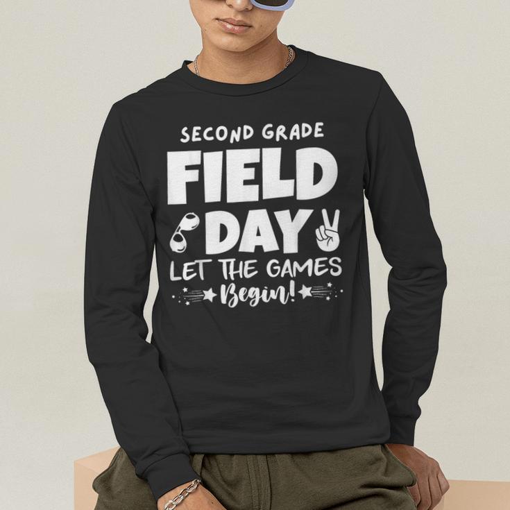 Field Day Second 2nd Grade Orange 2025 Boy Girl Teacher Men's Long Sleeve T-Shirt, funny gift Field Day Second 2nd Grade Orange 2025 Boy Girl Teacher Men's Long Sleeve T-Shirt, funny gift