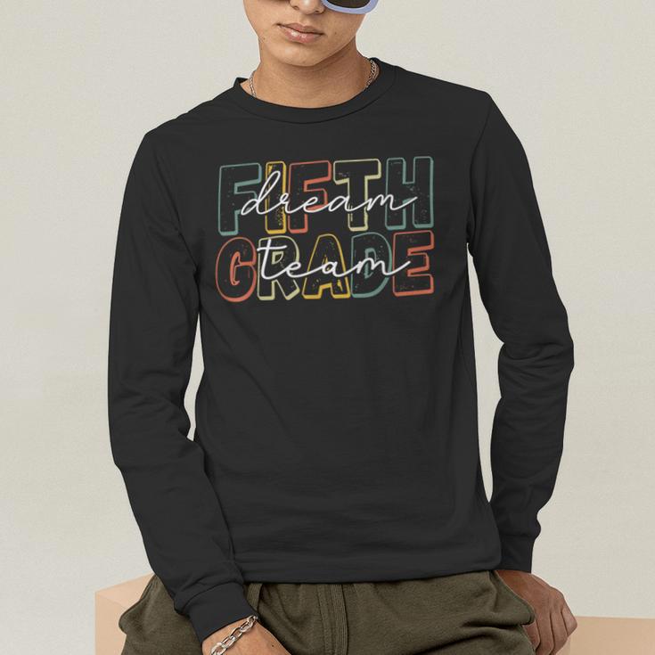 Fifth Grade Dream Team 5th Grade First Day Of School Teacher Men's Long Sleeve T-Shirt, funny gift Fifth Grade Dream Team 5th Grade First Day Of School Teacher Men's Long Sleeve T-Shirt, funny gift