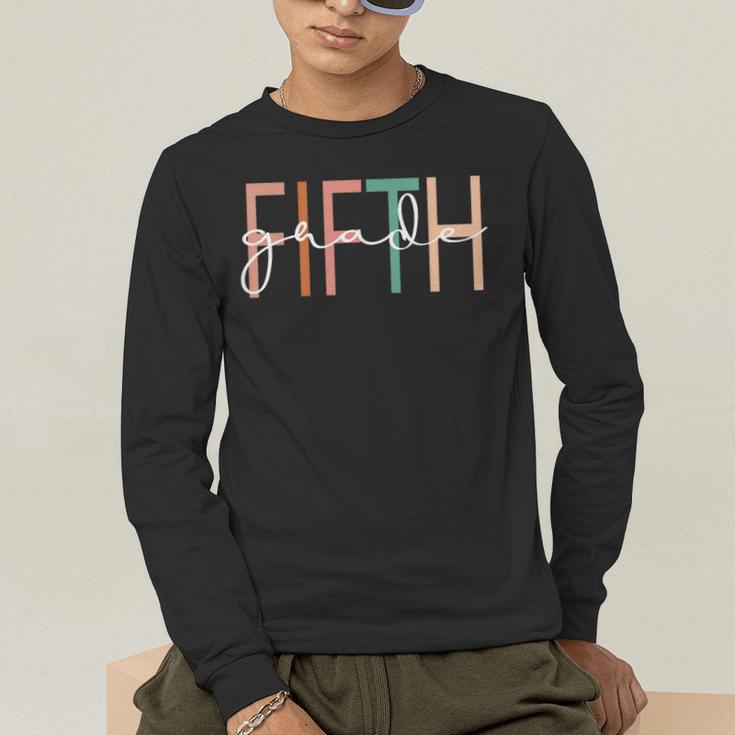 Fifth Grade Girls Boys Teacher Team 5th Grade Squad Men's Long Sleeve T-Shirt, funny gift