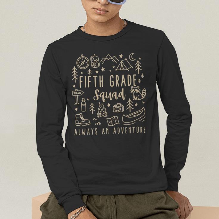 Fifth Grade Squad Adventure Camping 5th Grade Teacher Kids Men's Long Sleeve T-Shirt, funny gift Fifth Grade Squad Adventure Camping 5th Grade Teacher Kids Men's Long Sleeve T-Shirt, funny gift