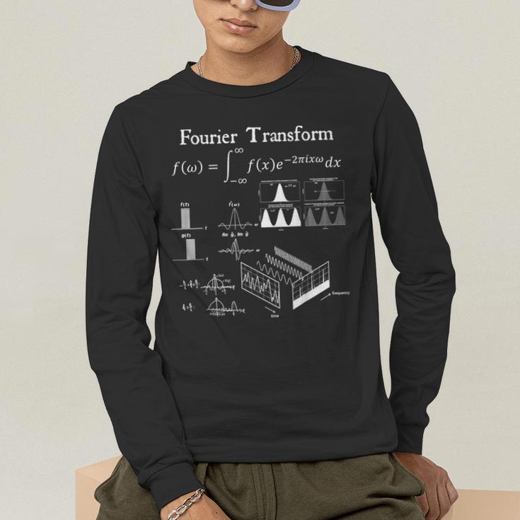 Fourier Transform Signal Science Math Teacher Nerdy Men's Long Sleeve T-Shirt, funny gift