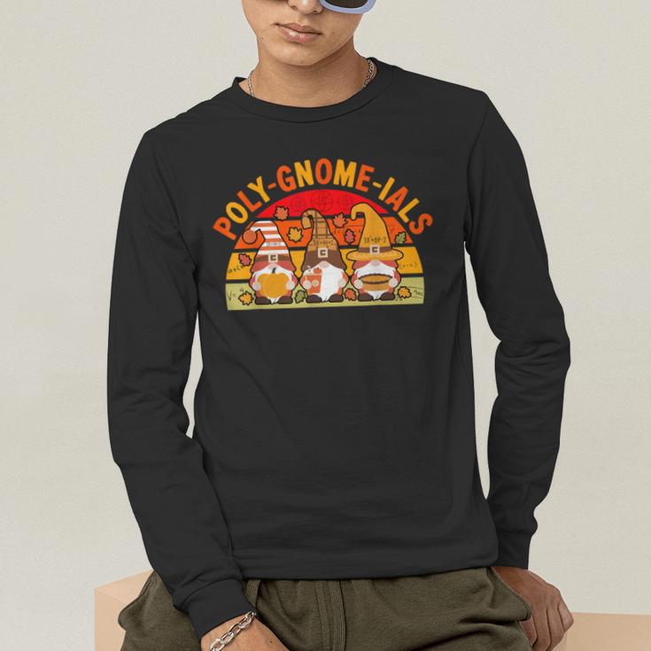 Fun Polynomial Calculus Algebra Poly-Gnome-Ials Math Teacher Men's Long Sleeve T-Shirt, funny gift