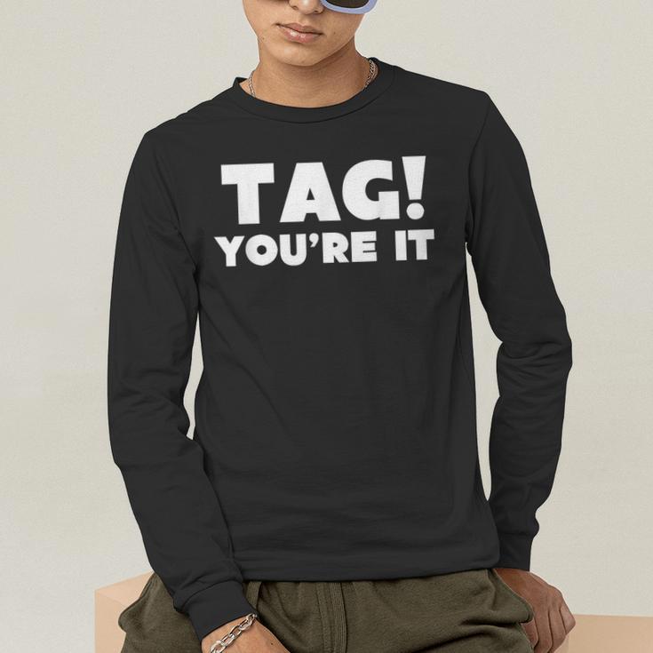 Fun Summer Tag You'Re It Teacher Vacation T-Shirt For Men Women Girls Kids Men's Long Sleeve T-Shirt, funny gift