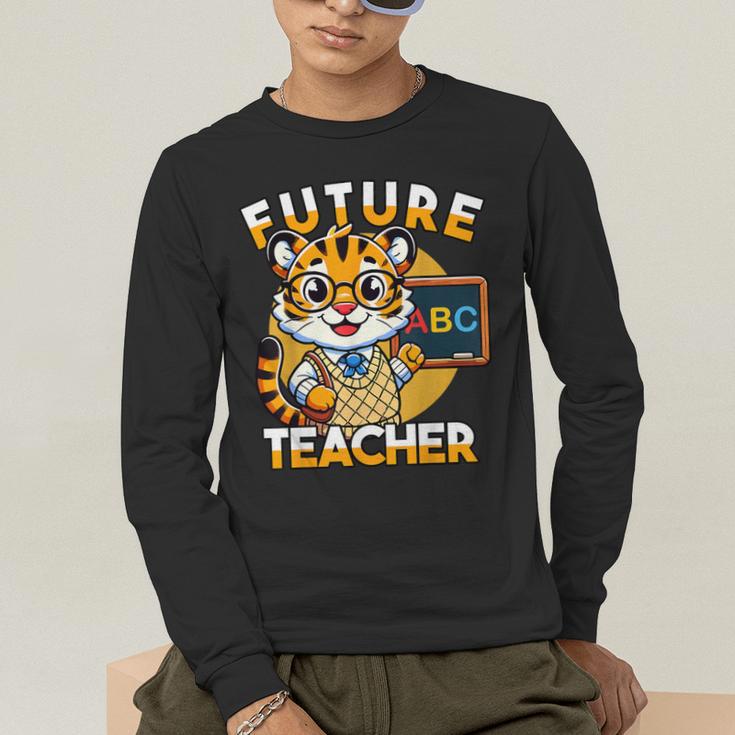 Future Teacher Graphic For Boys Inspiring Young Minds Men's Long Sleeve T-Shirt, funny gift Future Teacher Graphic For Boys Inspiring Young Minds Men's Long Sleeve T-Shirt, funny gift