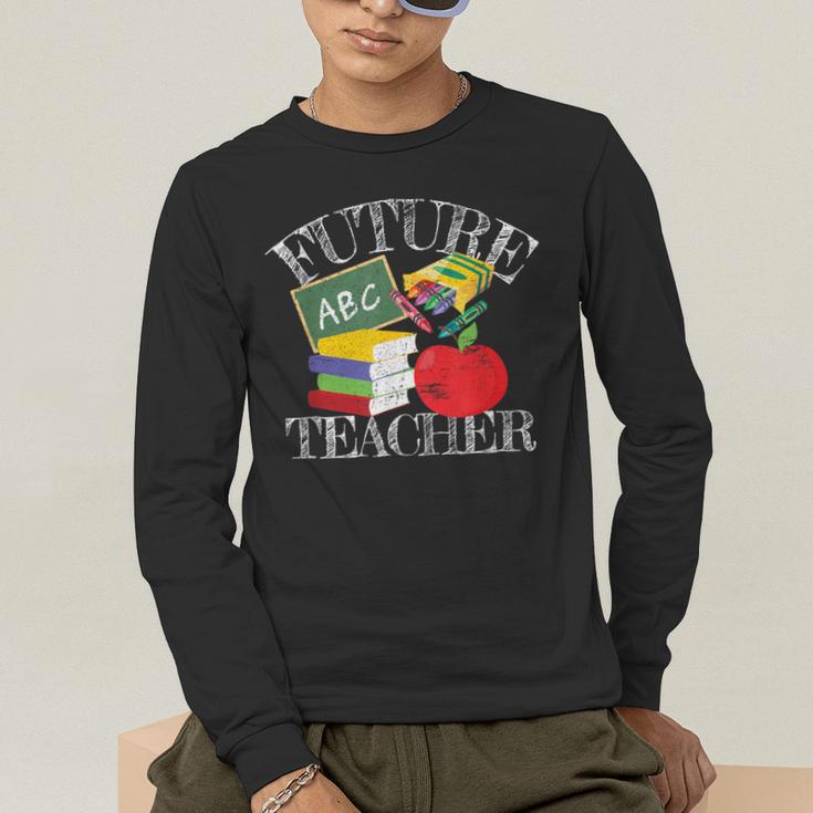Future Teacher Costume Tee For Men Women Adults And Kids Men's Long Sleeve T-Shirt, funny gift Future Teacher Costume Tee For Men Women Adults And Kids Men's Long Sleeve T-Shirt, funny gift
