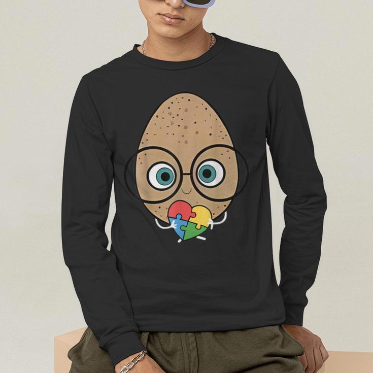 The Good Egg Teacher Halloween Costume Food Group Cute Men's Long Sleeve T-Shirt, funny gift