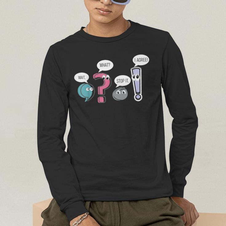 Grammar TeacherWait What Stop It I Agree Men's Long Sleeve T-Shirt, funny gift Grammar TeacherWait What Stop It I Agree Men's Long Sleeve T-Shirt, funny gift