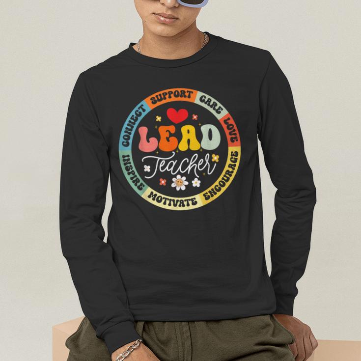 Groovy Lead Teacher Appreciation Back To School Men's Long Sleeve T-Shirt, funny gift Groovy Lead Teacher Appreciation Back To School Men's Long Sleeve T-Shirt, funny gift