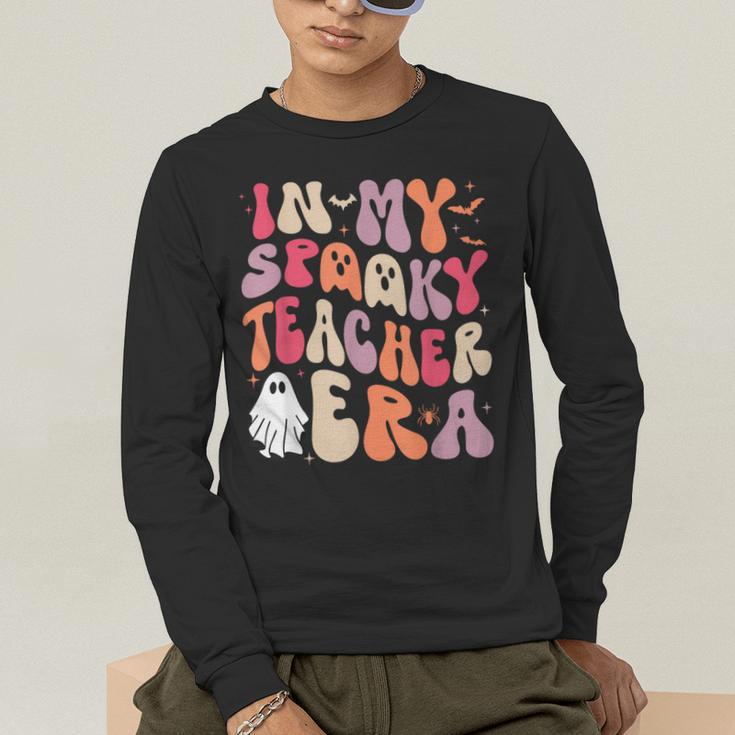 Groovy In My Spooky Teacher Era Halloween Party Boo Men's Long Sleeve T-Shirt, funny gift Groovy In My Spooky Teacher Era Halloween Party Boo Men's Long Sleeve T-Shirt, funny gift