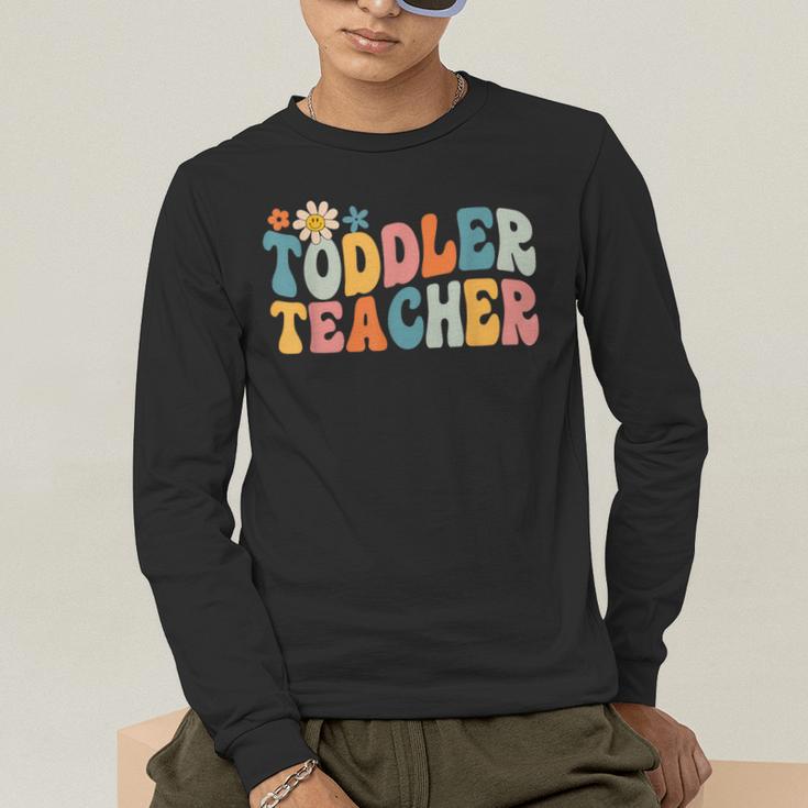 Groovy Toddler Teacher Appreciation Back To School Men's Long Sleeve T-Shirt, funny gift Groovy Toddler Teacher Appreciation Back To School Men's Long Sleeve T-Shirt, funny gift