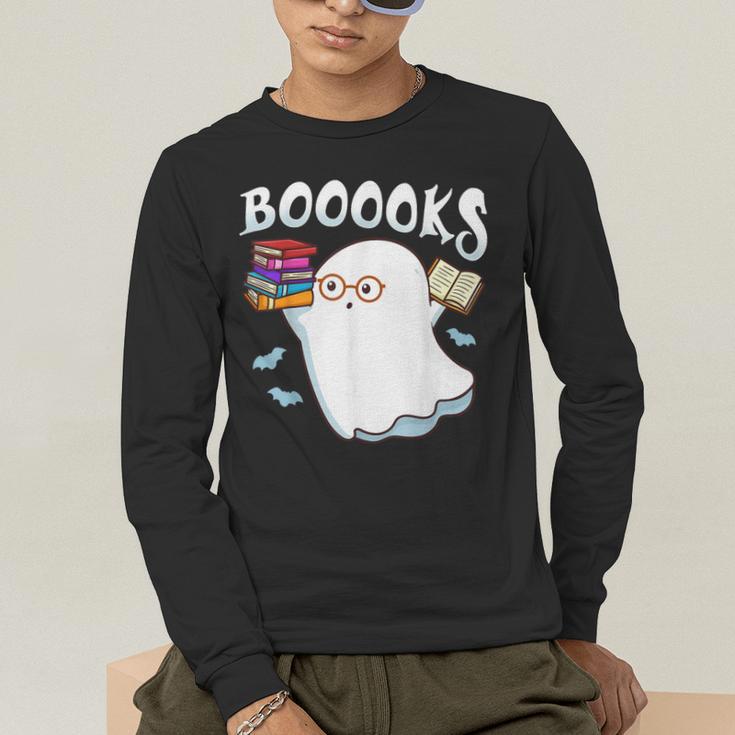Halloween Books Librarian English Teacher Reader Reading Men's Long Sleeve T-Shirt, funny gift Halloween Books Librarian English Teacher Reader Reading Men's Long Sleeve T-Shirt, funny gift