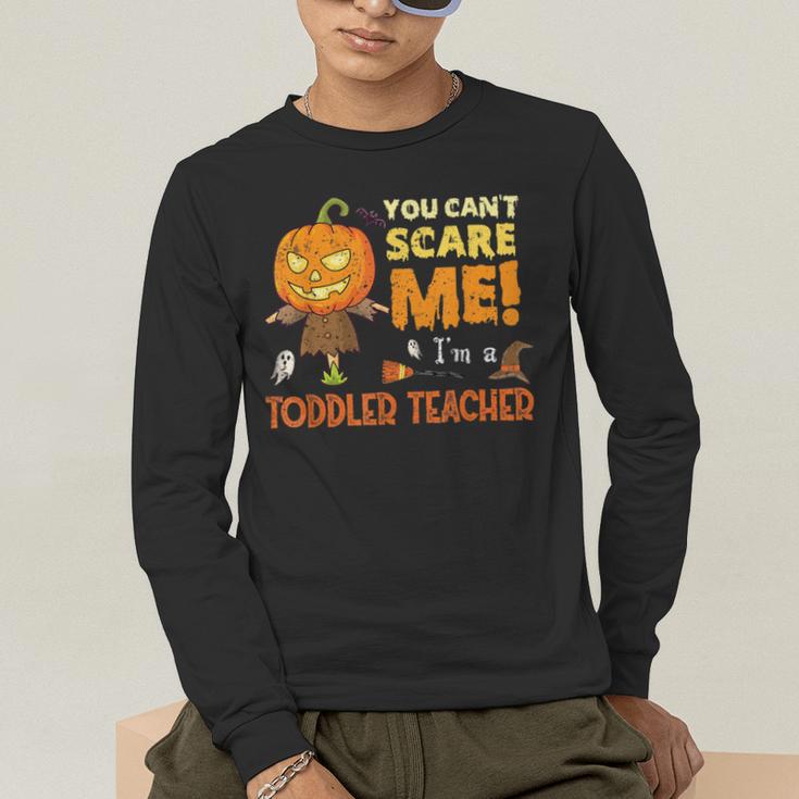 Halloween You Can't Scare Toddler Teacher For Men Women Men's Long Sleeve T-Shirt, funny gift Halloween You Can't Scare Toddler Teacher For Men Women Men's Long Sleeve T-Shirt, funny gift