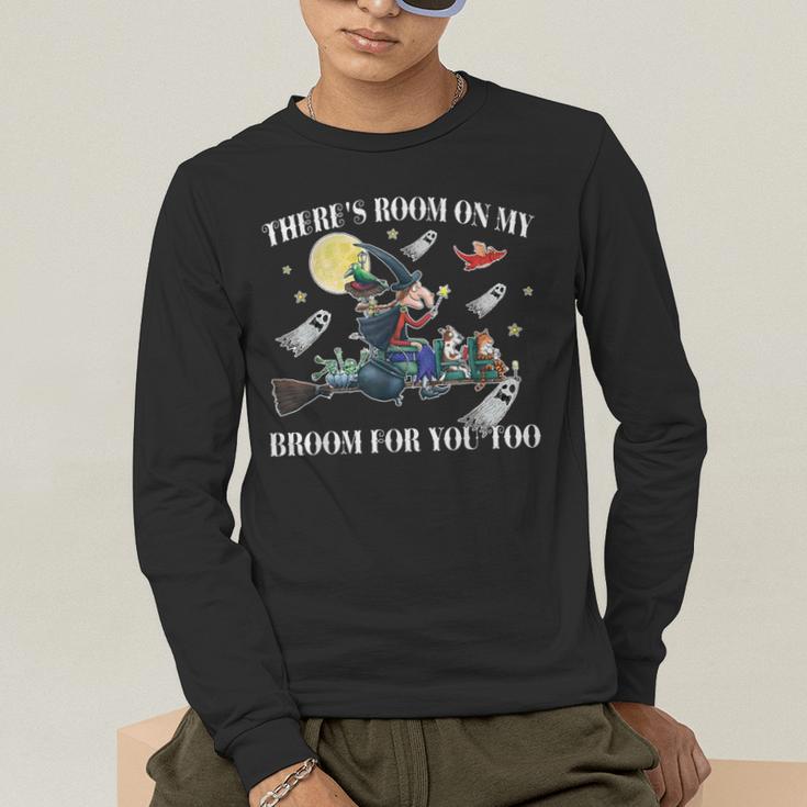 Halloween There's Room On My Broom For You Too Teacher Men's Long Sleeve T-Shirt, funny gift Halloween There's Room On My Broom For You Too Teacher Men's Long Sleeve T-Shirt, funny gift