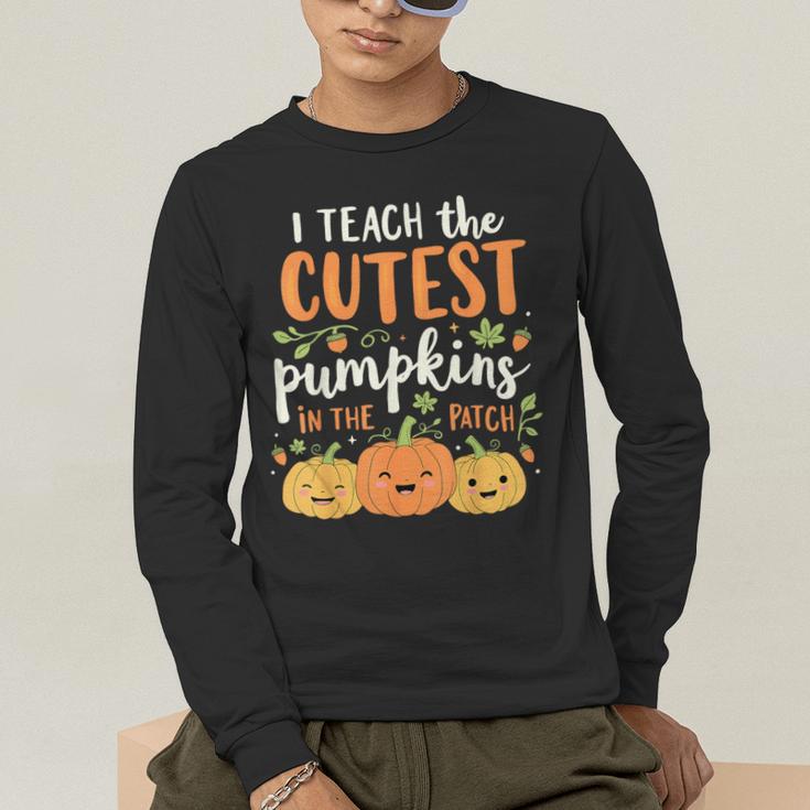 Halloween Teacher I Teach The Cutest Pumpkins In The Patch Men's Long Sleeve T-Shirt, funny gift Halloween Teacher I Teach The Cutest Pumpkins In The Patch Men's Long Sleeve T-Shirt, funny gift