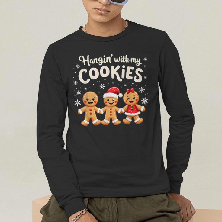 Hangin With My Cookies Gingerbread Christmas Teacher Men's Long Sleeve T-Shirt, funny gift Hangin With My Cookies Gingerbread Christmas Teacher Men's Long Sleeve T-Shirt, funny gift