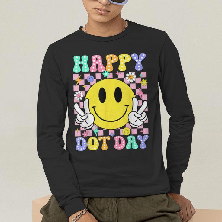 Happy Dot Day Shirts Teacher Student Girls Kids Smile Face Men's Long Sleeve T-Shirt, funny gift Happy Dot Day Shirts Teacher Student Girls Kids Smile Face Men's Long Sleeve T-Shirt, funny gift