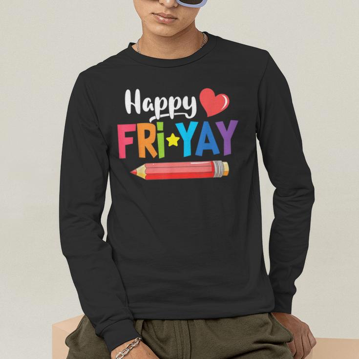 Happy Fri-Yay Friday Lovers Fun Teacher Life Weekend Men's Long Sleeve T-Shirt, funny gift Happy Fri-Yay Friday Lovers Fun Teacher Life Weekend Men's Long Sleeve T-Shirt, funny gift