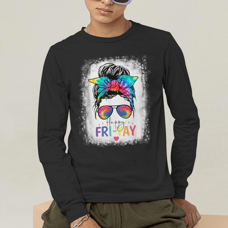Happy Fri-Yay Friday Teacher Life Happy Friday Men's Long Sleeve T-Shirt, funny gift