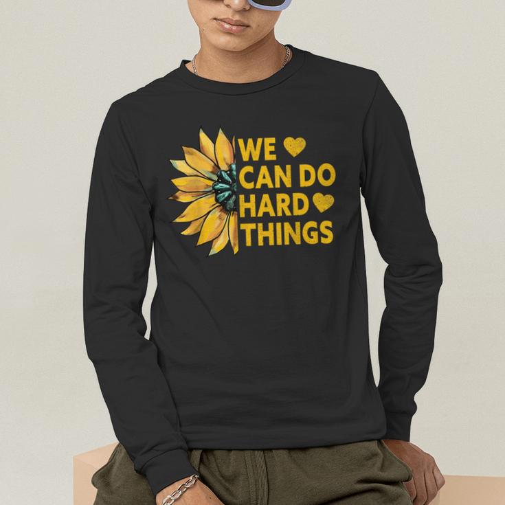 We Can Do Hard Things Kids Teacher Back To School Men's Long Sleeve T-Shirt, funny gift We Can Do Hard Things Kids Teacher Back To School Men's Long Sleeve T-Shirt, funny gift