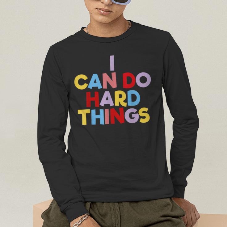 I Can Do Hard Things Teacher Inspiration Do Hard Things Men's Long Sleeve T-Shirt, funny gift I Can Do Hard Things Teacher Inspiration Do Hard Things Men's Long Sleeve T-Shirt, funny gift