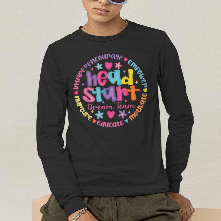 Head Start Dream Team Squad Teacher Headstart Back To School Men's Long Sleeve T-Shirt, funny gift