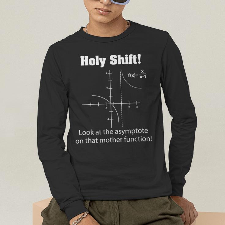 Holy Shift Look At The Asymptote Math Teacher Science Men's Long Sleeve T-Shirt, funny gift Holy Shift Look At The Asymptote Math Teacher Science Men's Long Sleeve T-Shirt, funny gift