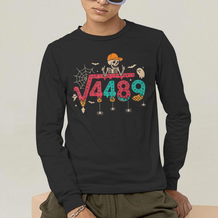 HUGvyn Square Root 4489 Math Teacher 67 Meme Halloween Men's Long Sleeve T-Shirt, funny gift HUGvyn Square Root 4489 Math Teacher 67 Meme Halloween Men's Long Sleeve T-Shirt, funny gift