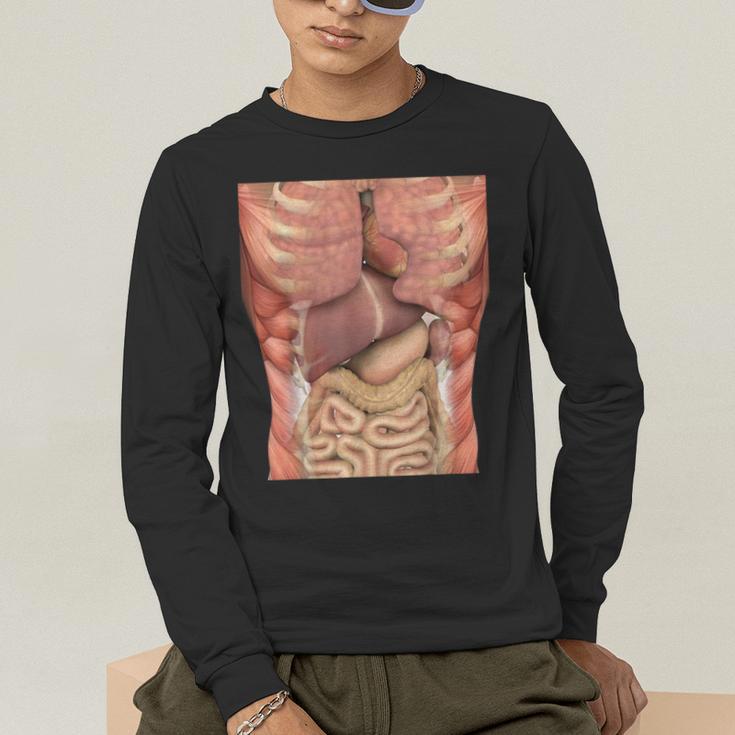 Human Muscles Organs Scary Anatomy Teacher Halloween Costume Men's Long Sleeve T-Shirt, funny gift Human Muscles Organs Scary Anatomy Teacher Halloween Costume Men's Long Sleeve T-Shirt, funny gift